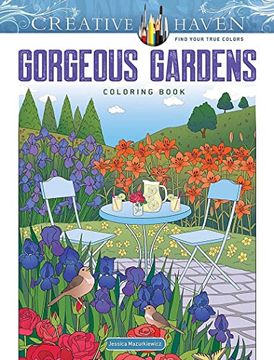 portada Creative Haven Gorgeous Gardens Coloring Book (Adult Coloring Books: Flowers & Plants) (en Inglés)