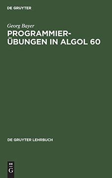 portada Programmierübungen in Algol 60 (in German)