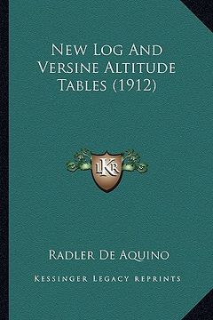 portada new log and versine altitude tables (1912)