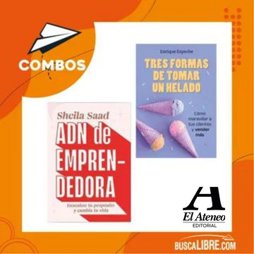 portada PACK ADN DE EMPRENDEDORA + TRES FORMAS DE TOMAR UN HELADO