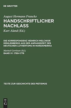portada Handschriftlicher Nachlass, Band iv, 1769 -1776 (en Alemán)