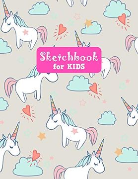 Sketchbook: Unicorn Cover Sketch Book for Girls: Large Sketchbook