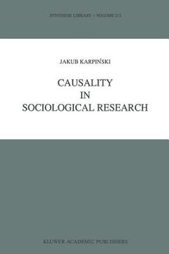 portada Causality in Sociological Research