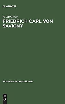 portada Friedrich Carl von Savigny (Preussische Jahrbücher) (en Alemán)