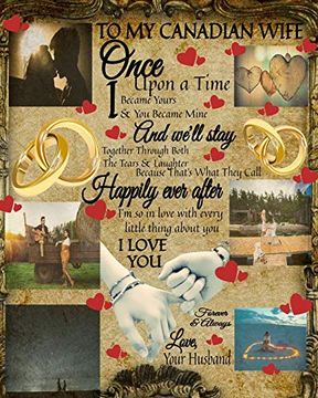 portada To my Canada Wife Once Upon a Time i Became Yours & you Became Mine and We'll Stay Together Through Both the Tears & Laughter: 100 Reasons why i Love. Notepad to Write in Prayer for Your Husband (in English)