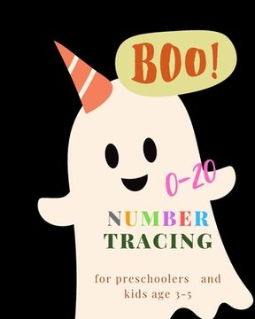 portada 0-20 Number tracing for Preschoolers and kids Ages 3-5: Book for kindergarten.100 pages, size 8X10 inches . Tracing game and coloring pages . Lots of (en Inglés)