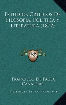 portada Estudios Criticos de Filosofia, Politica y Literatura (1872)
