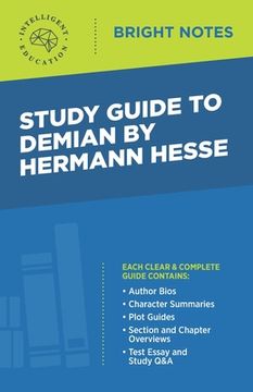 portada Study Guide to Demian by Hermann Hesse (en Inglés)