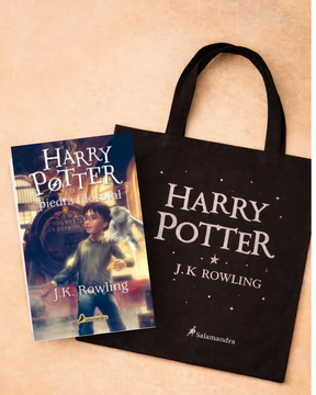 portada Harry Potter y la piedra filosofal + tote bag de regalo!