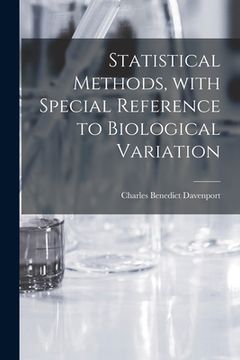 portada Statistical Methods, With Special Reference to Biological Variation (in English)