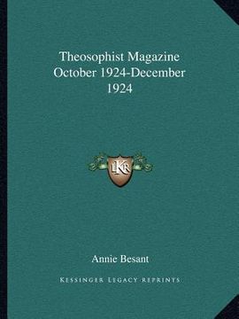 portada theosophist magazine october 1924-december 1924