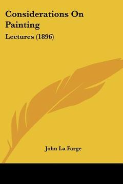 portada considerations on painting: lectures (1896) (en Inglés)