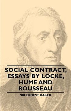 portada social contract, essays by locke, hume and rousseau (en Inglés)