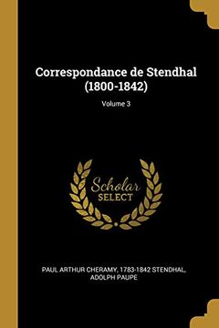 portada Correspondance de Stendhal (in French)