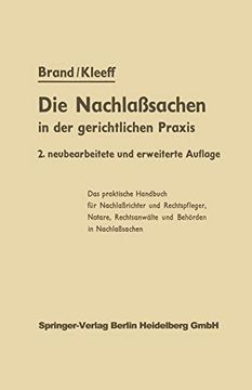 portada Die Nachlaßsachen in der Gerichtlichen Praxis (in German)