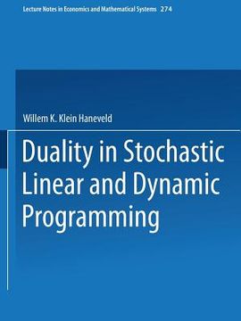 portada duality in stochastic linear and dynamic programming (en Inglés)