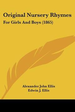 portada original nursery rhymes: for girls and boys (1865) (in English)