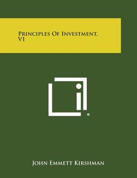 portada Principles of Investment, V1 (en Inglés)