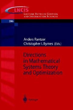 portada directions in mathematical systems theory and optimization (in English)