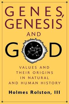 portada Genes, Genesis, and god Paperback: Values and Their Origins in Natural and Human History 