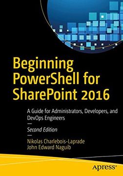 portada Beginning Powershell for Sharepoint 2016: A Guide for Administrators, Developers, and Devops Engineers (in English)