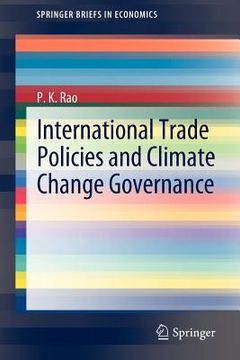 portada international trade policies and climate change governance (en Inglés)