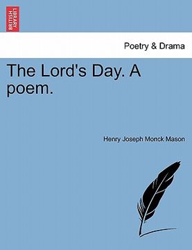 portada the lord's day. a poem. (in English)