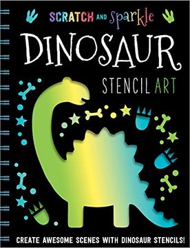 portada Dinosaur Stencil art (Scratch and Sparkle) (in English)