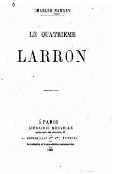 portada Le Quatrième Larron (en Francés)