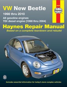 portada vw new beetle 1998 thru 2010: all gasoline engines - tdi diesel engine (1998 thru 2004) (en Inglés)
