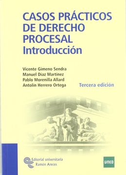 portada casos prácticos de derecho procesal (in Spanish)