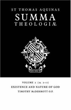 portada Summa Theologiae v2: 1a. 2-11: Existence and Nature of god v. 2- (en Inglés)