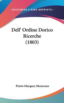 portada Dell' Ordine Dorico Ricerche (1803) (en Italiano)