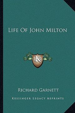 portada life of john milton (en Inglés)