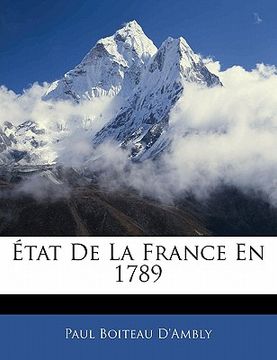 portada État De La France En 1789 (en Francés)