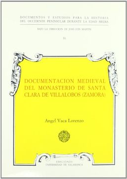 portada Documentación medieval del monasterio de Santa Clara de Villalobos (Zamora) (Textos medievales)
