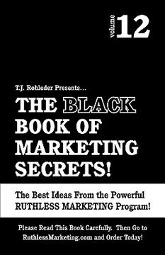 portada the black book of marketing secrets, vol. 12 (en Inglés)