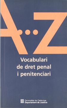portada Vocabulari de Dret Penal i Penitenciari (in Catalá)