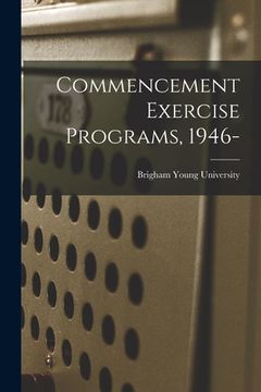 portada Commencement Exercise Programs, 1946-