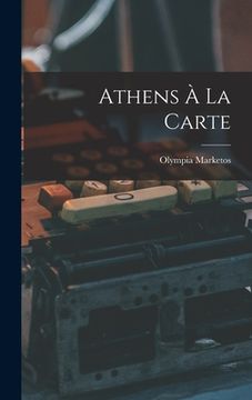 portada Athens À La Carte (en Inglés)