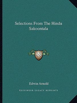 portada selections from the hindu sakoontala (en Inglés)