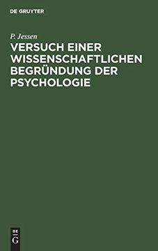 portada Versuch Einer Wissenschaftlichen Begründung der Psychologie (en Alemán)