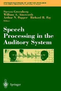 portada speech processing in the auditory system (en Inglés)