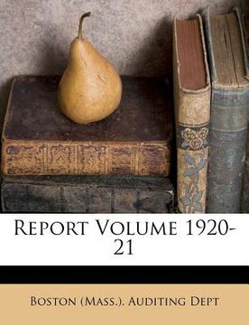 portada report volume 1920-21 (en Inglés)