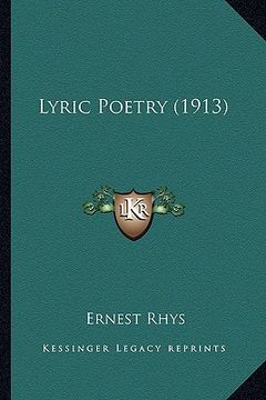 portada lyric poetry (1913) (en Inglés)