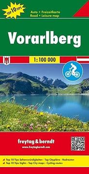 portada Freytag Berndt Autokarten, Vorarlberg, top 10 Tips - Maßstab 1: 100. 000 (Freytag & Berndt Auto + Freizeitkarten)