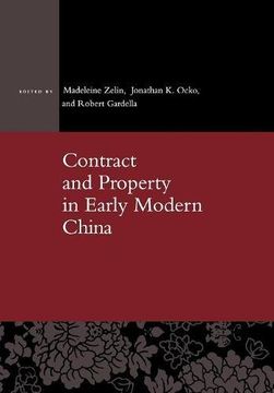 portada Contract and Property in Early Modern China (en Inglés)
