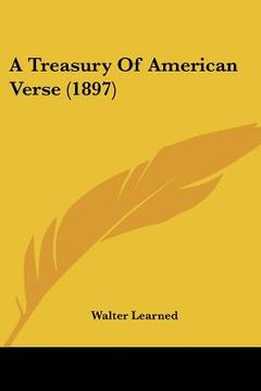 portada a treasury of american verse (1897) (en Inglés)