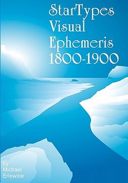 portada startypes visual ephemeris: 1800-1900 (in English)