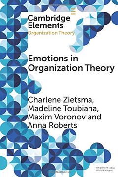 portada Emotions in Organization Theory (Elements in Organization Theory) 